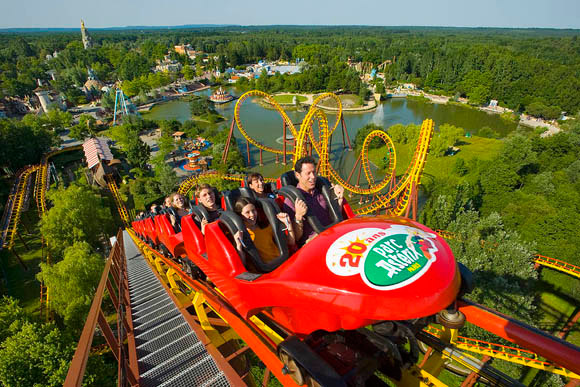 Asterix Park Paryż rollercoster